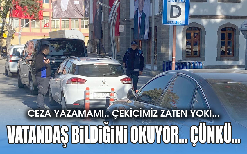 Afyon’da sürücüler bildiğini okuyor… çünkü…