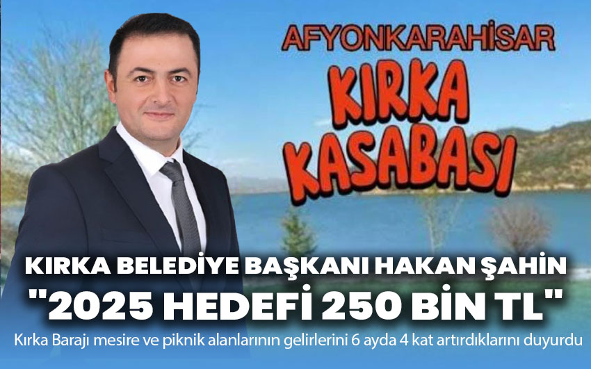 Kırka Belediye Başkanı Hakan Şahin: 