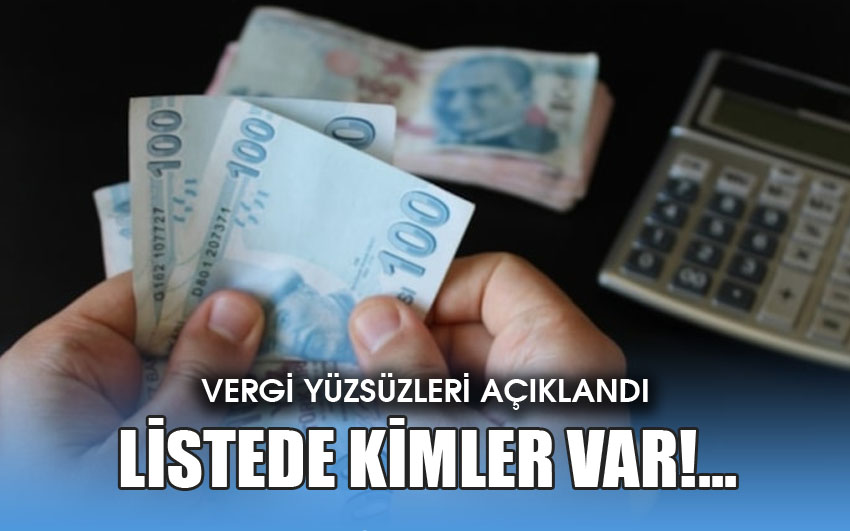 Vergi borcu ve cezası bulunan mükellefler ilan edildi