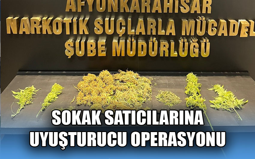 Sokak Satıcılarına Uyuşturucu Operasyonu