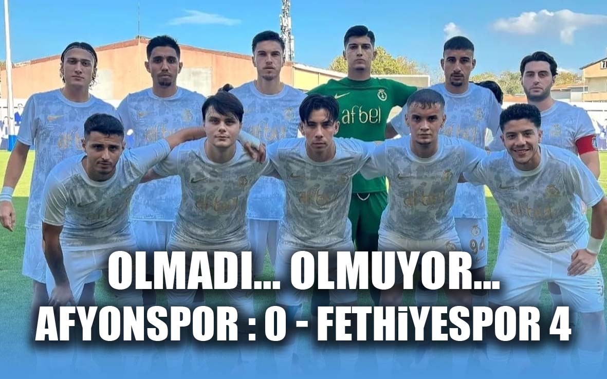 Afyonspor 11 maçta 10 mağlubiyet aldı