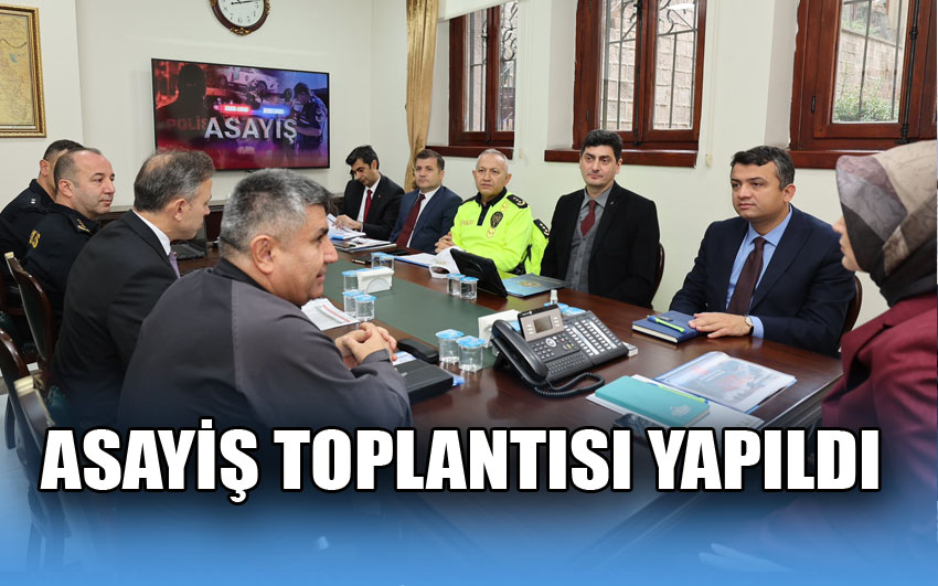 Afyon asayişi için toplantı