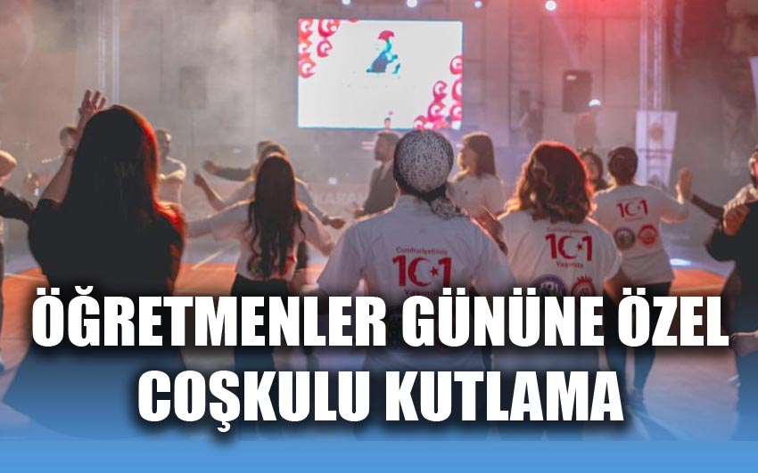 Öğretmenler gününe özel coşkulu kutlama