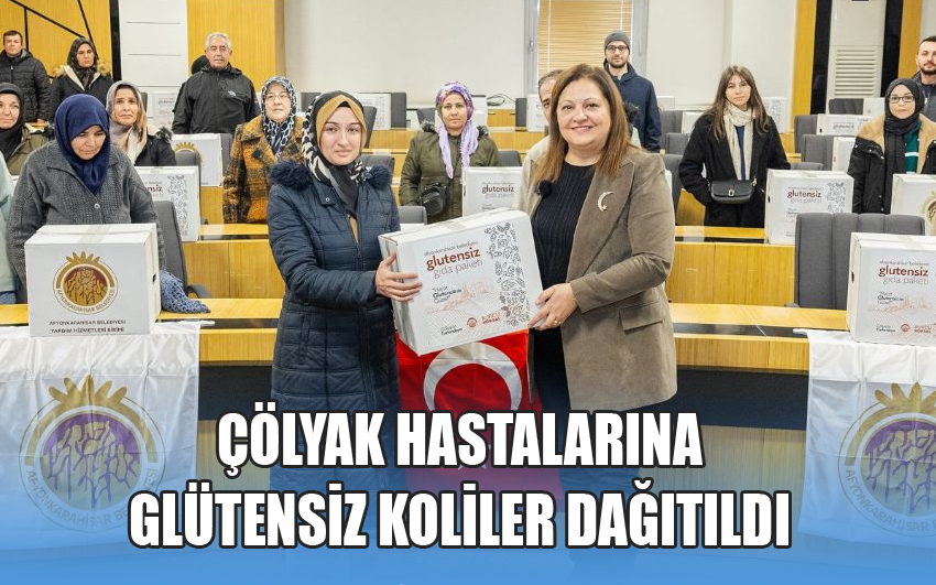 Çölyak hastalarına glütensiz koliler dağıtıldı