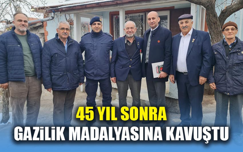 45 yıl sonra madalyasına kavuştu