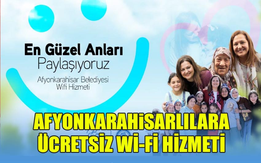 Afyon Belediyesinden ücretsiz internet