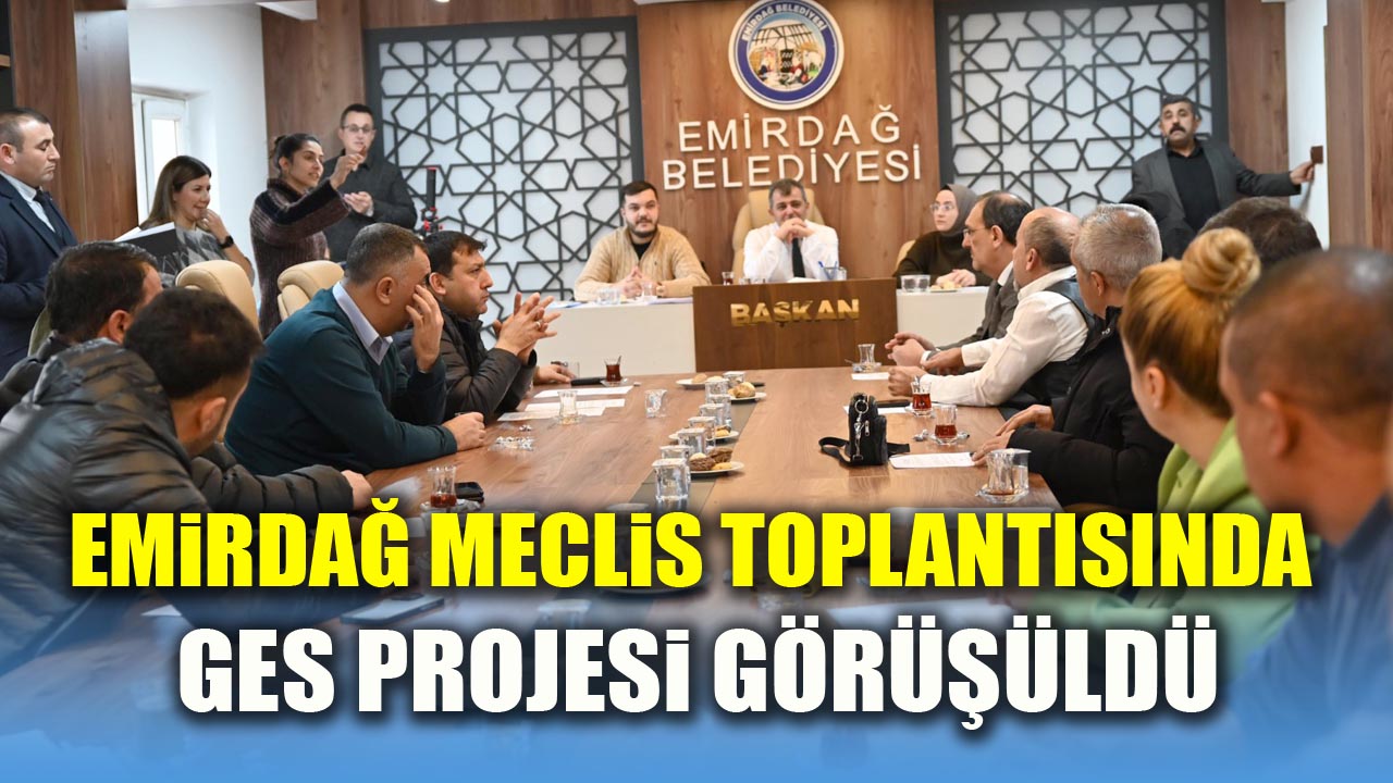 2024 Yılının Son Meclis Toplantısında GES Projesi Görüşüldü