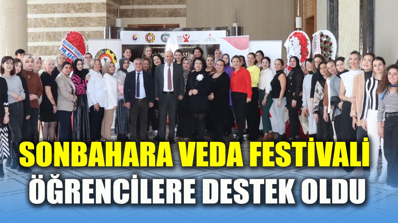 Sonbahara veda festivali öğrencilere destek oldu