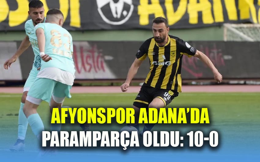 Afyonspor'a Adana'da tarihi fark...