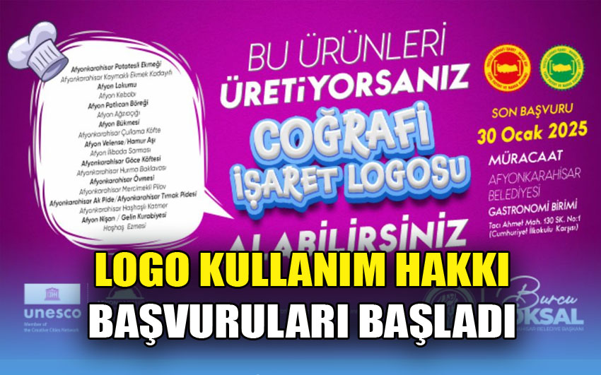 Coğrafi İşaretli Ürünler İçin Logo Kullanım Hakkı Başvuruları Başladı