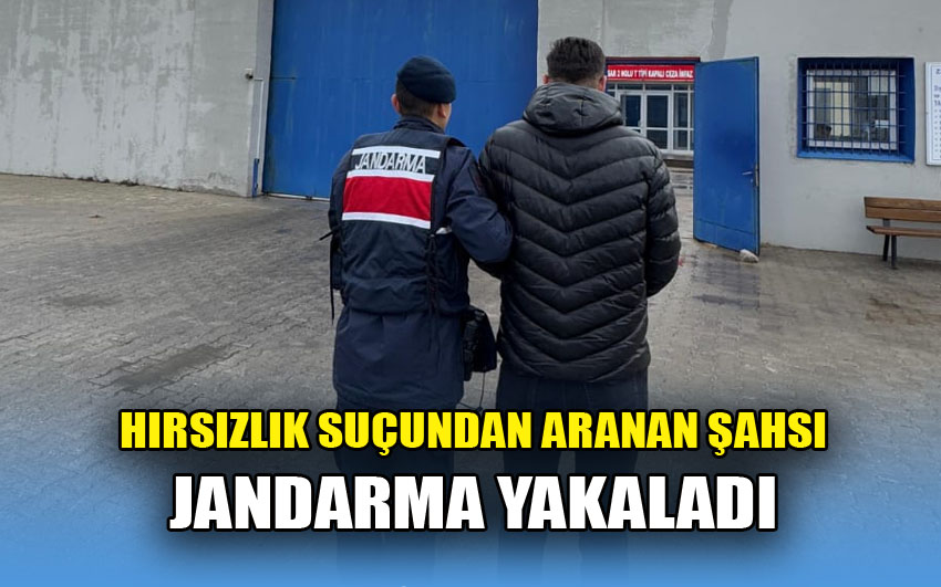 Hırsızlık suçundan aranan şahsı Jandarma yakaladı