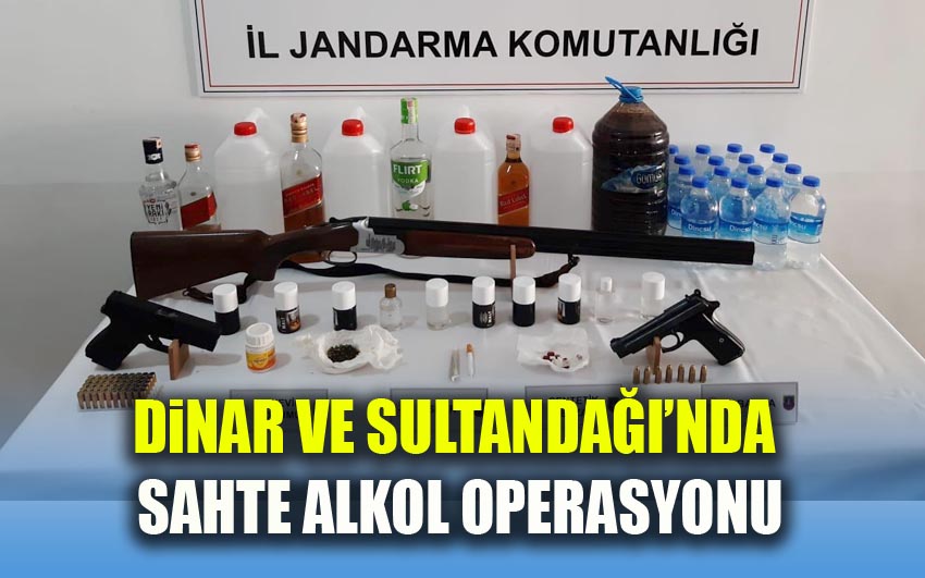 Afyon'da sahte alkol operasyonu!