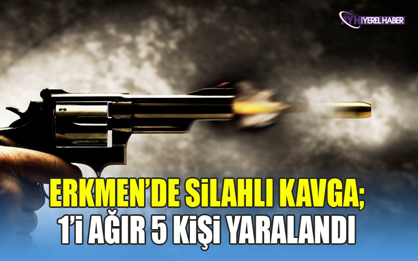 Erkmen’de silahlı kavga; 1’i ağır 5 kişi yaralandı