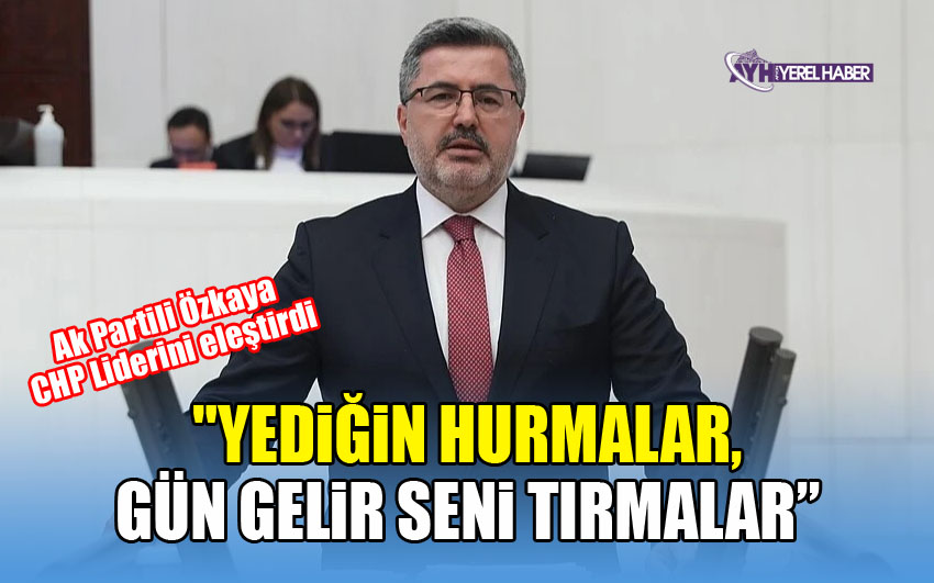 Özkaya; Yediğin hurmalar, gün gelir seni tırmalar