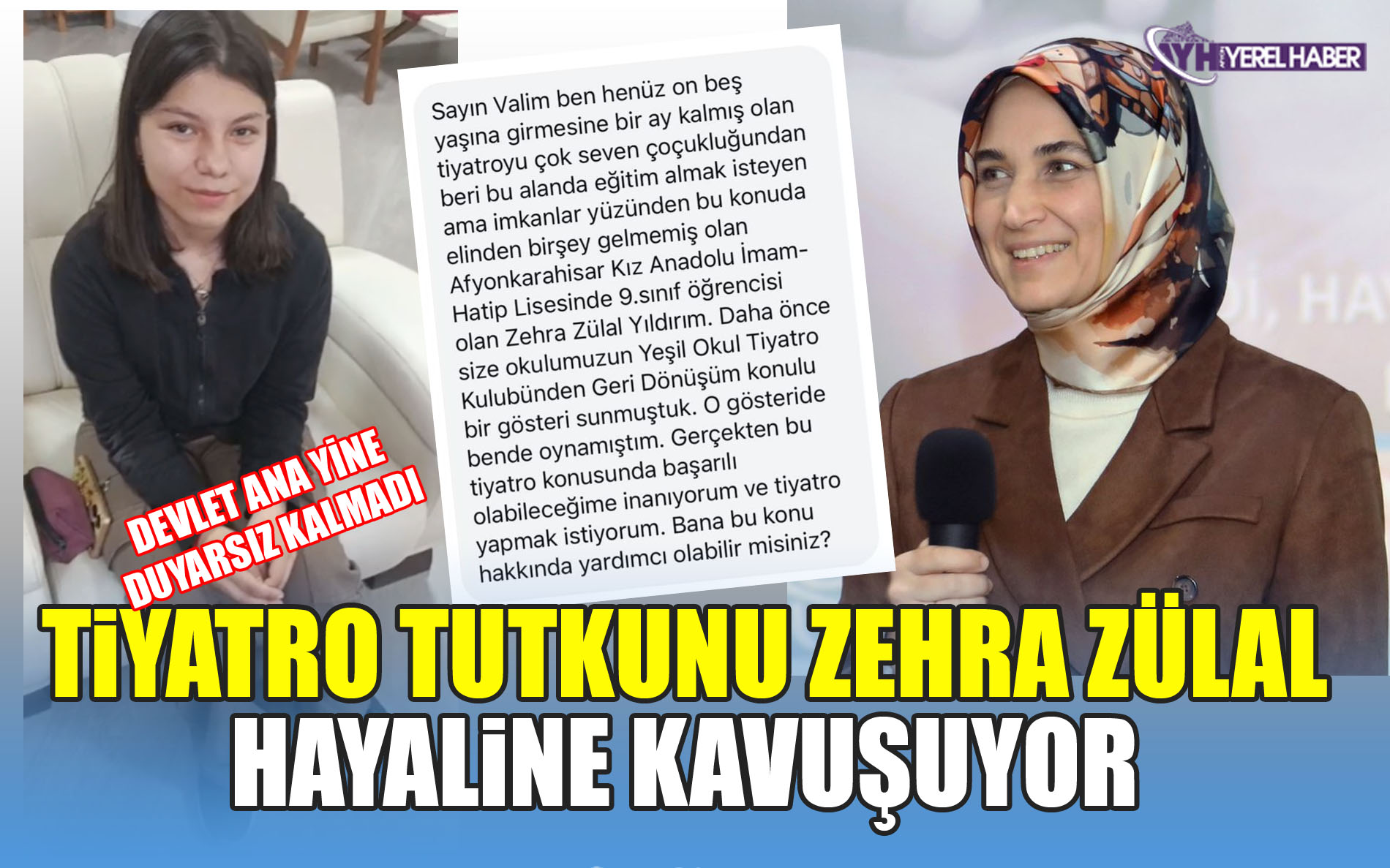 Tiyatro Tutkunu Zehra Zülal Hayaline Kavuşuyor