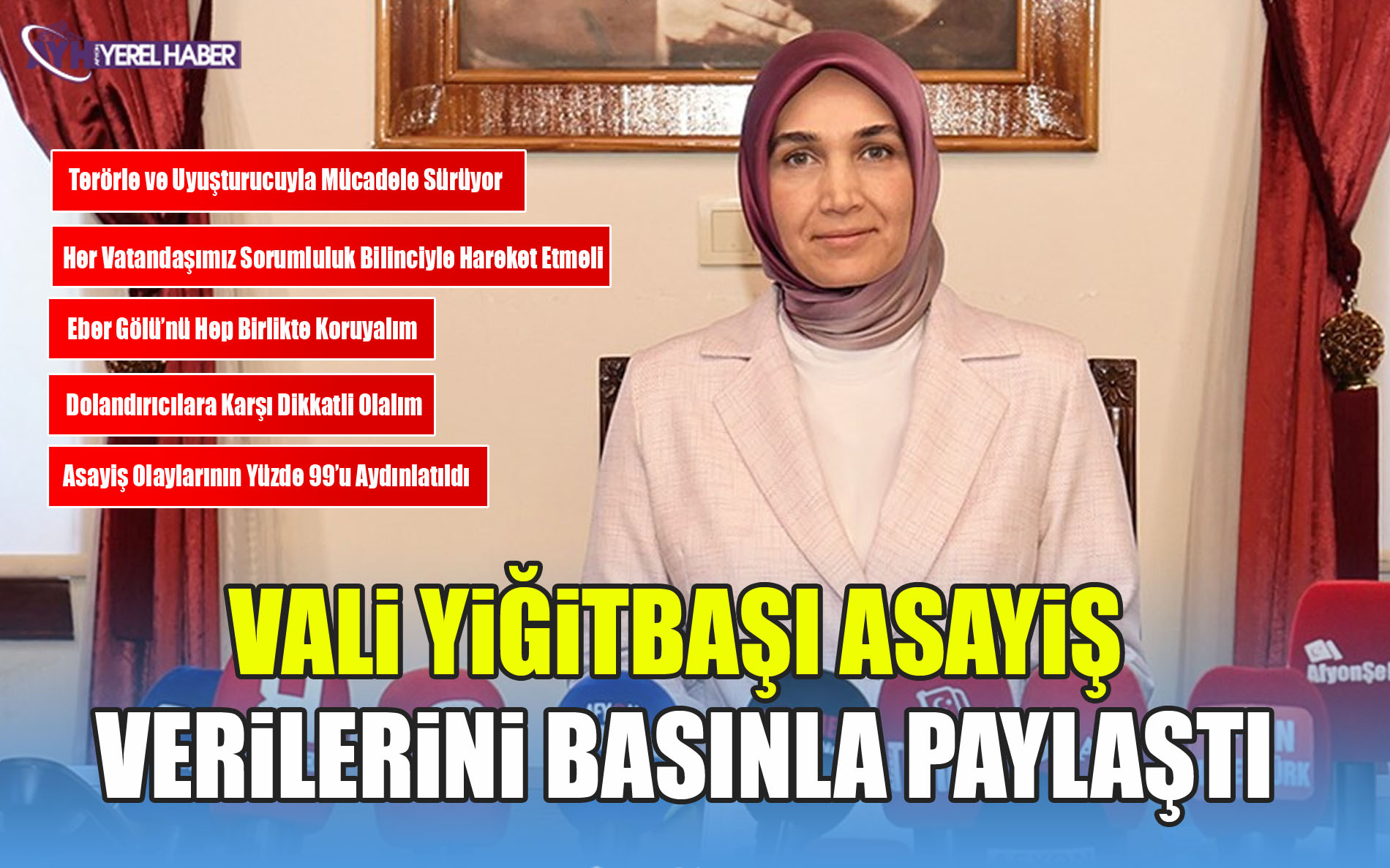 Vali Yiğitbaşı Asayiş Verilerini Basınla Paylaştı