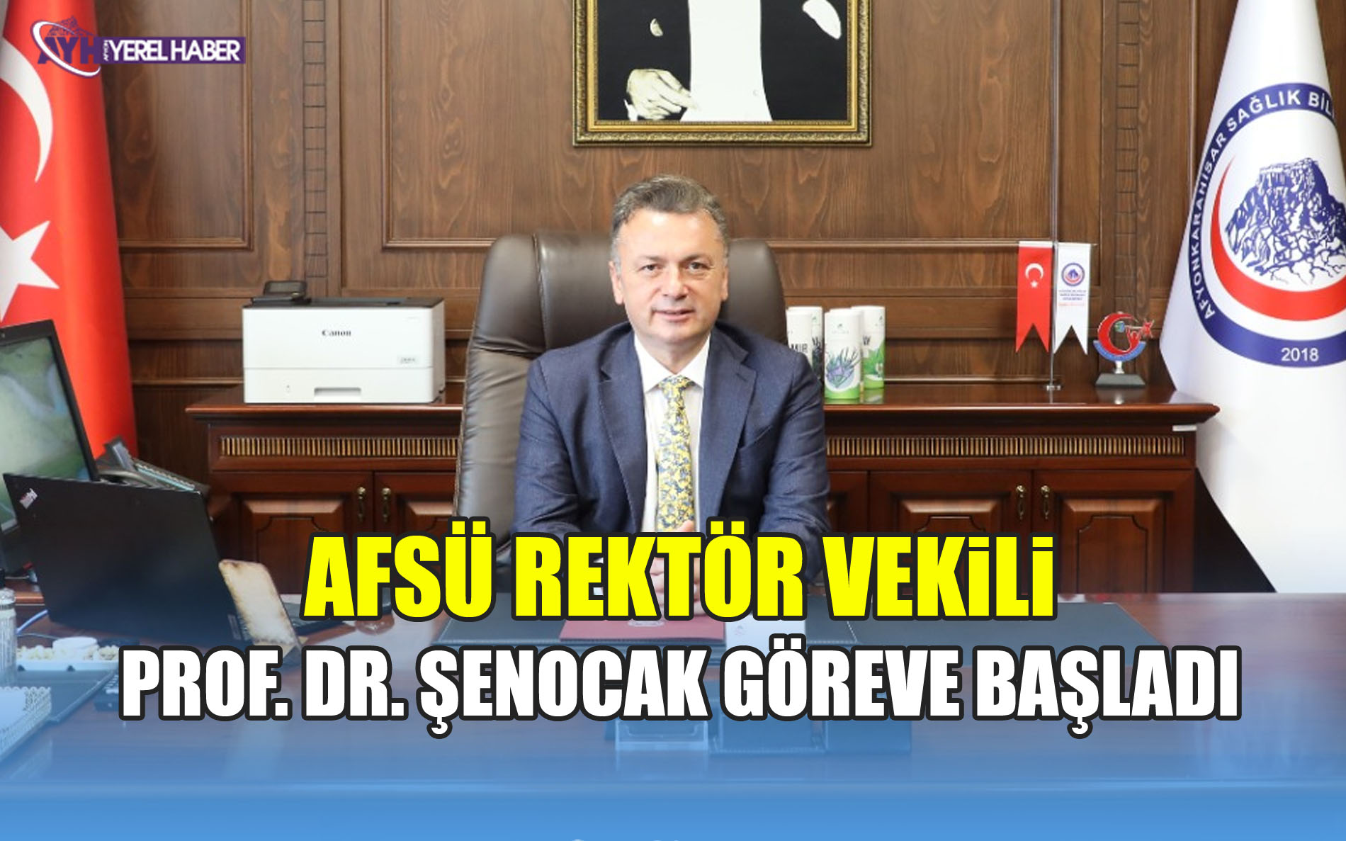 AFSÜ Rektör Vekili Prof. Dr. Şenocak Göreve Başladı