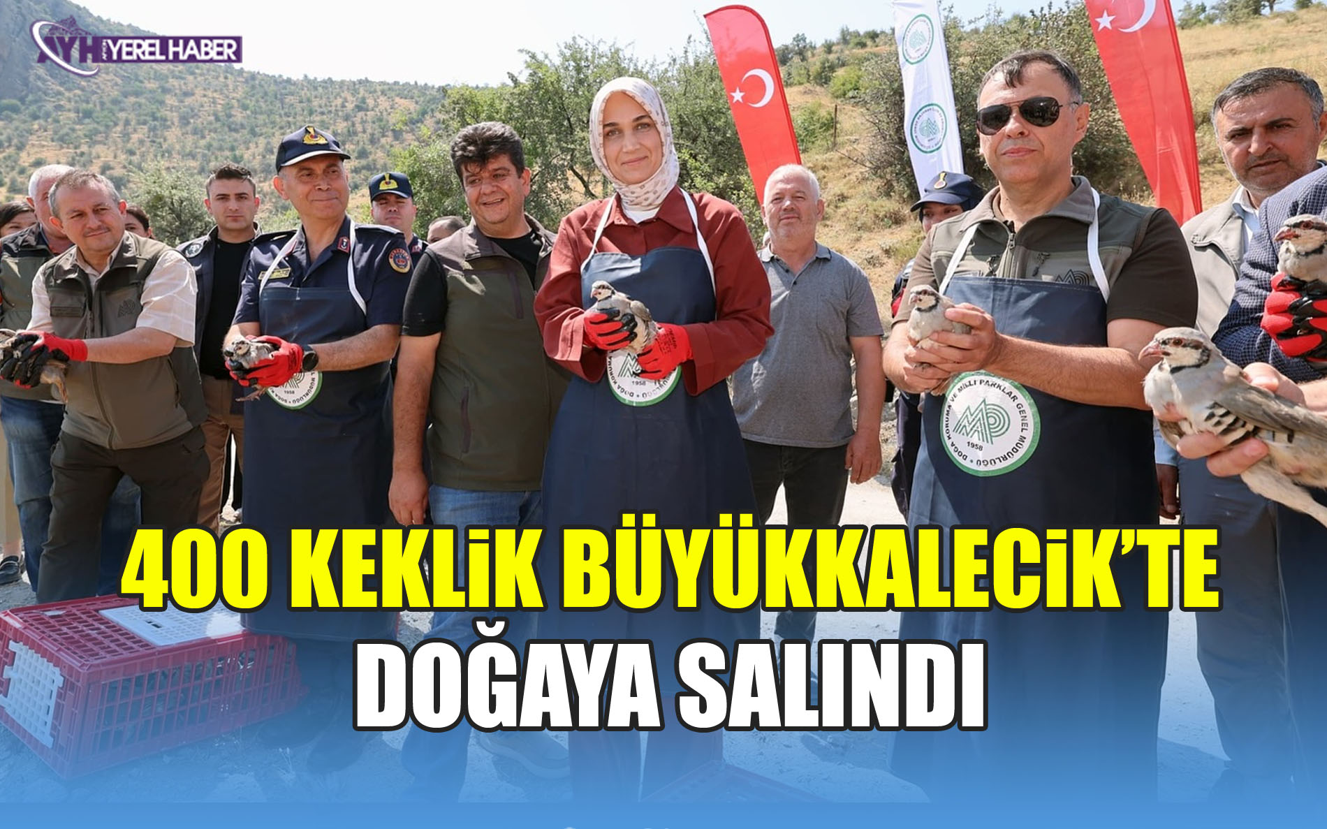 Keklikler Büyükkalecik’te doğaya salındı