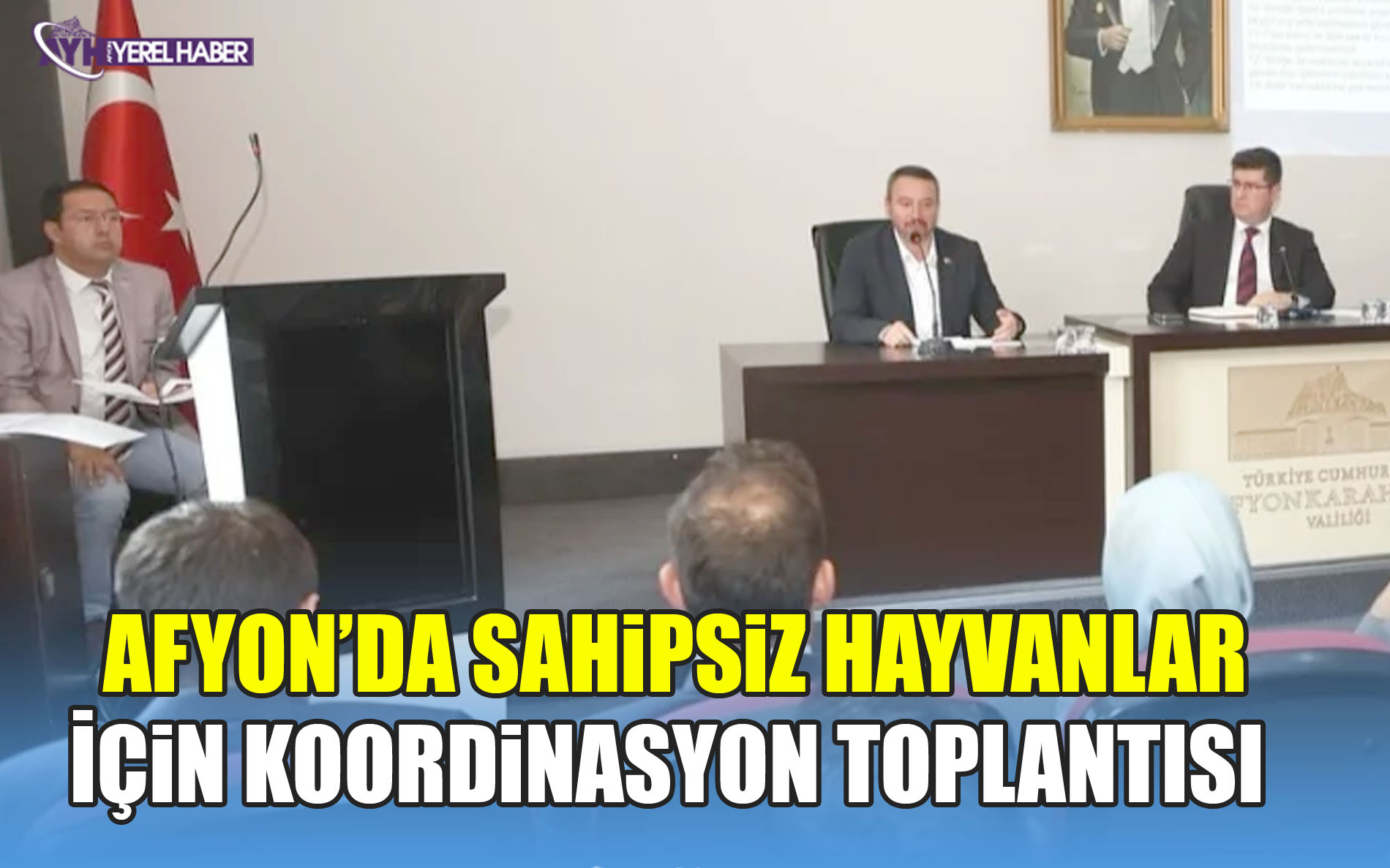 Afyon’da Sahipsiz Hayvanlar İçin Koordinasyon Toplantısı Yapıldı