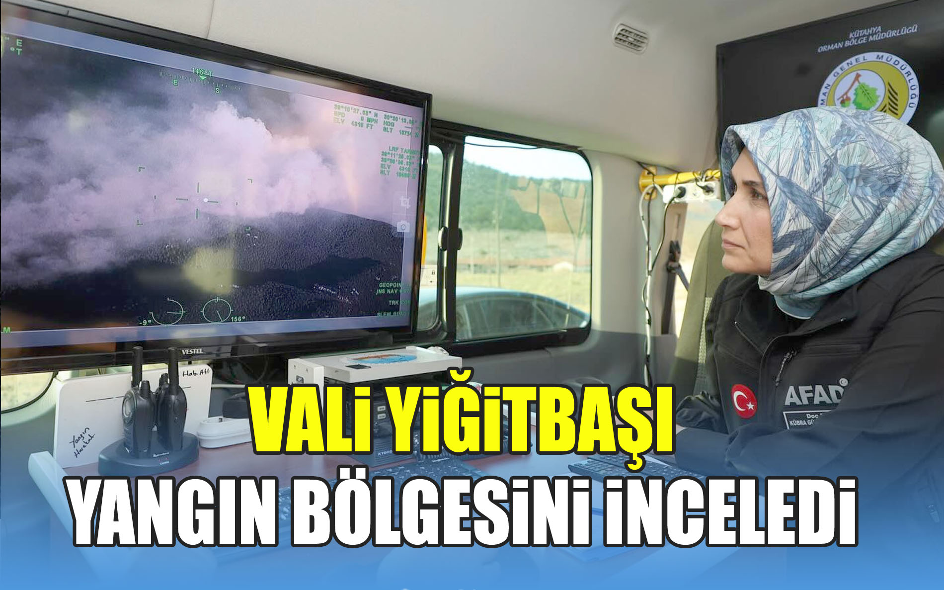 Vali Yiğitbaşı, Sarıcaova’daki Yangın Bölgesinde İncelemelerde Bulundu