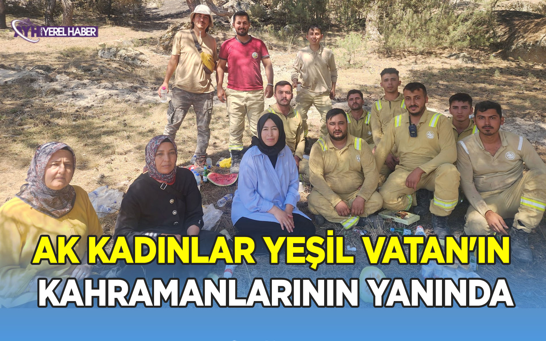 AK KADINLAR YEŞİL VATAN'IN KAHRAMANLARININ YANINDA YER ALDI