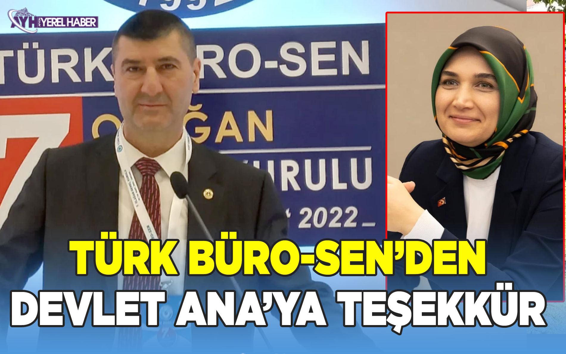 Türk Büro-Sen'den Devlet Ana'ya teşekkür