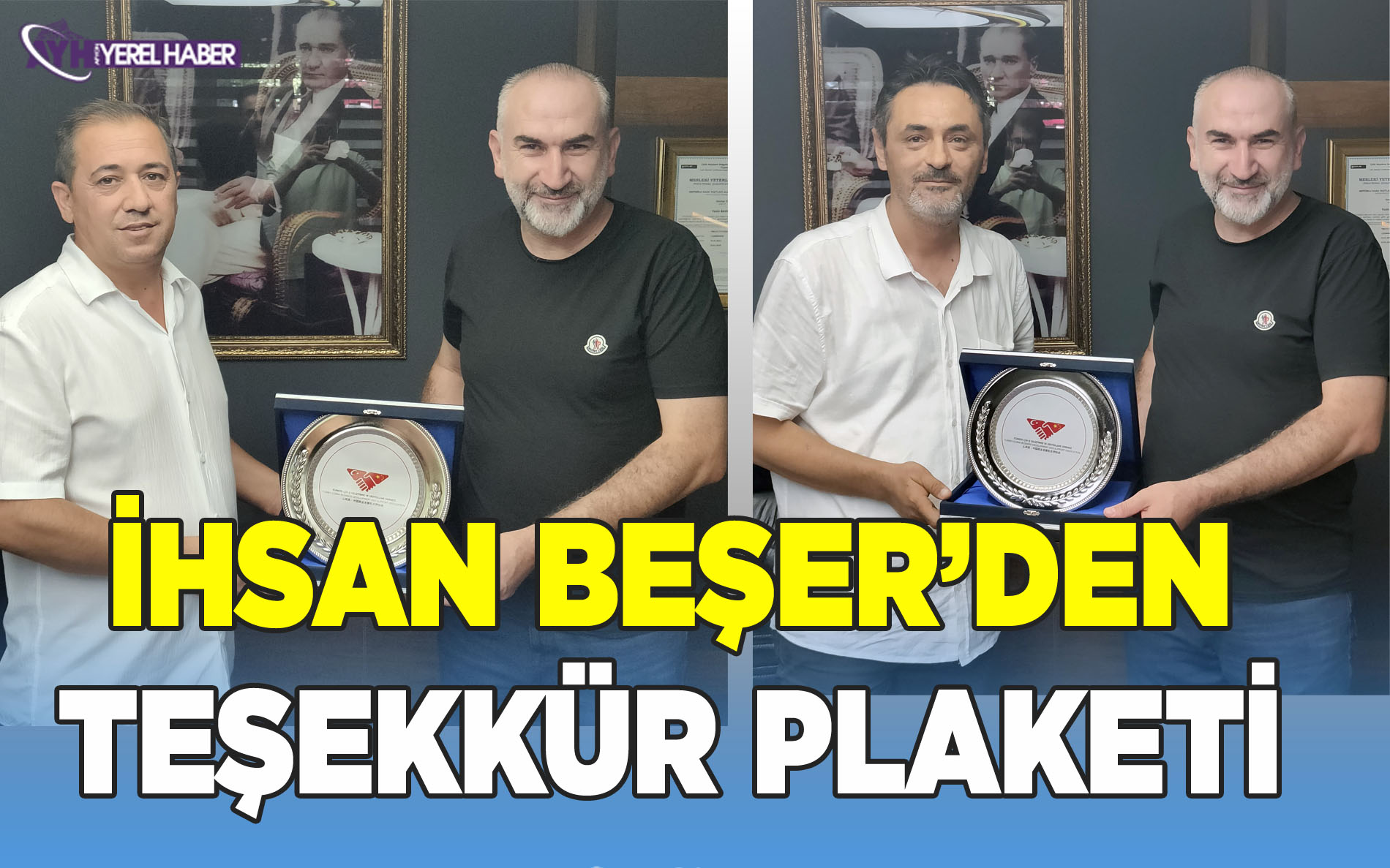 İhsan Beşer’den afyonyerelhaber.com ile Rtürk Teknolojiye teşekkür ziyareti