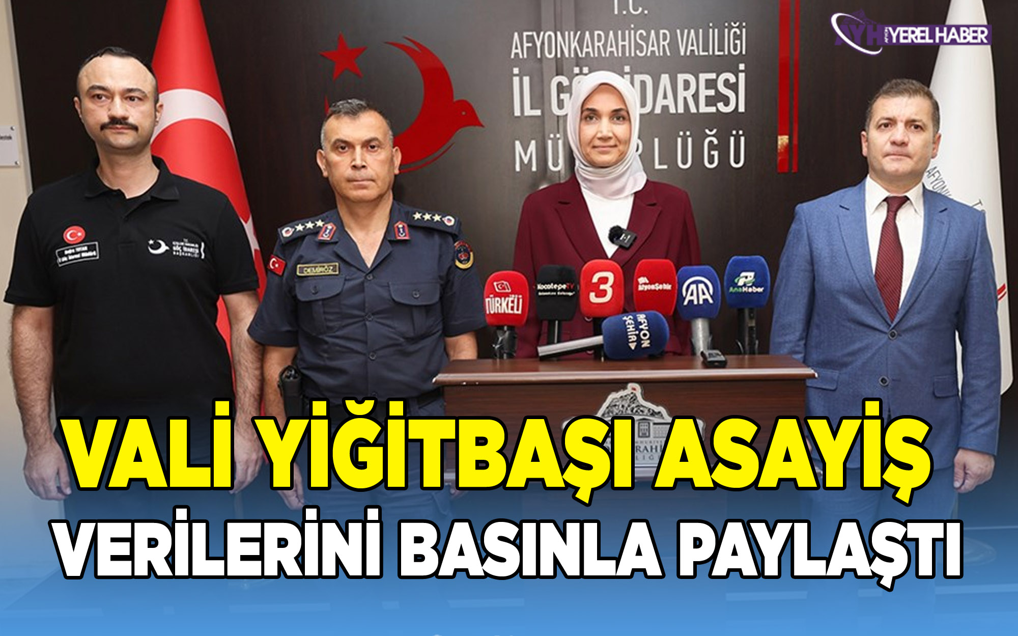 Vali Yiğitbaşı Asayiş Verilerini Basınla Paylaştı