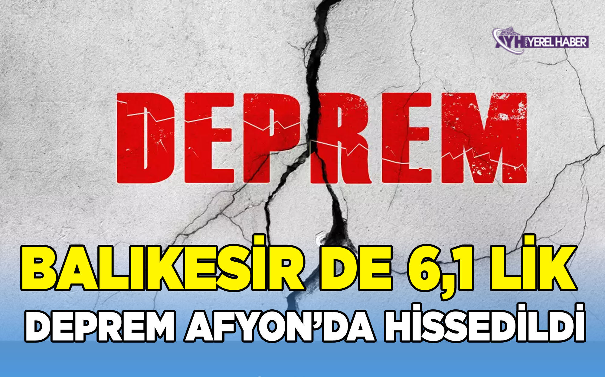 Balıkesir de 6,1 lik Deprem Afyon'da Hissedildi