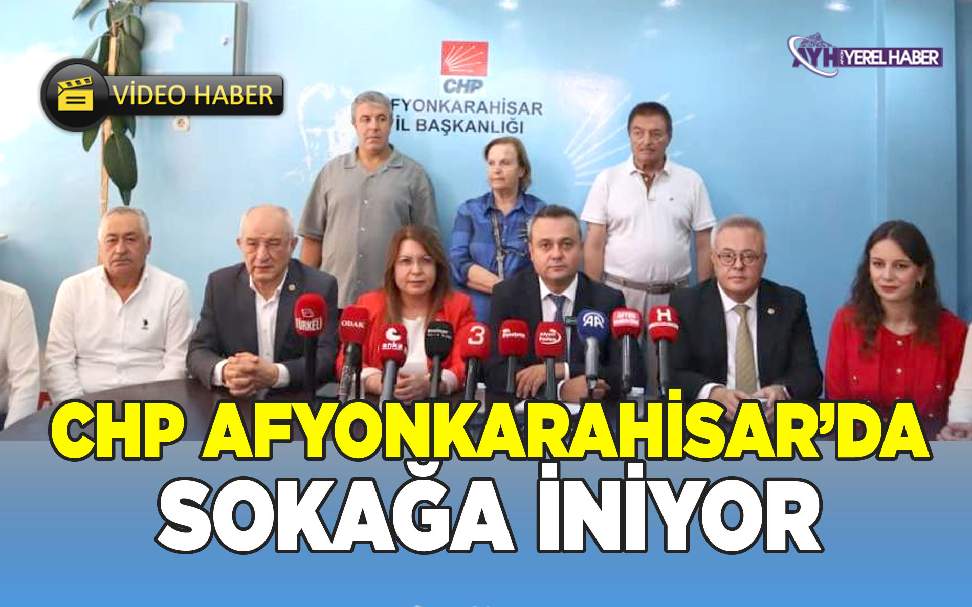 CHP, Afyonkarahisar'da sokağa iniyor