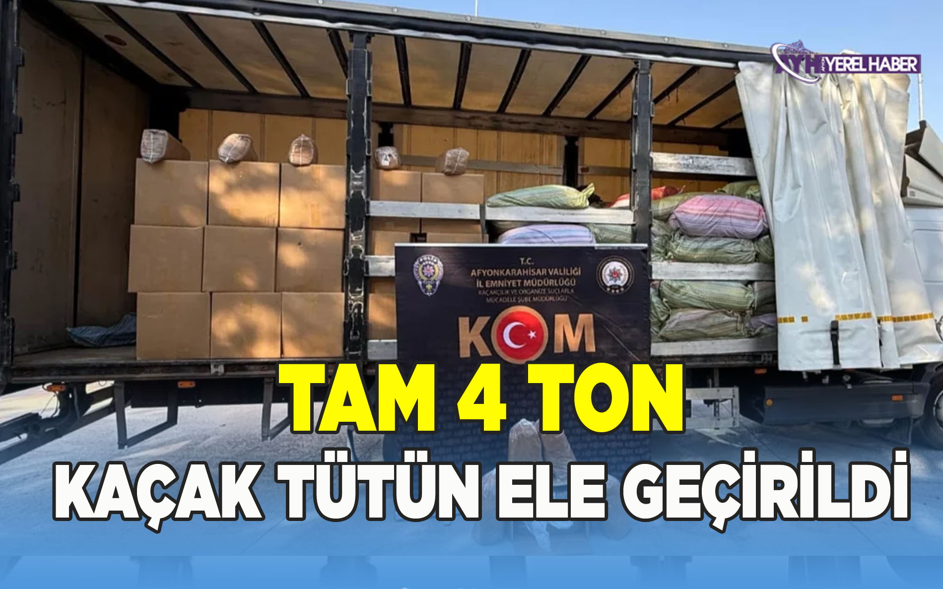 Afyon'da Kaçakçılık Operasyonu