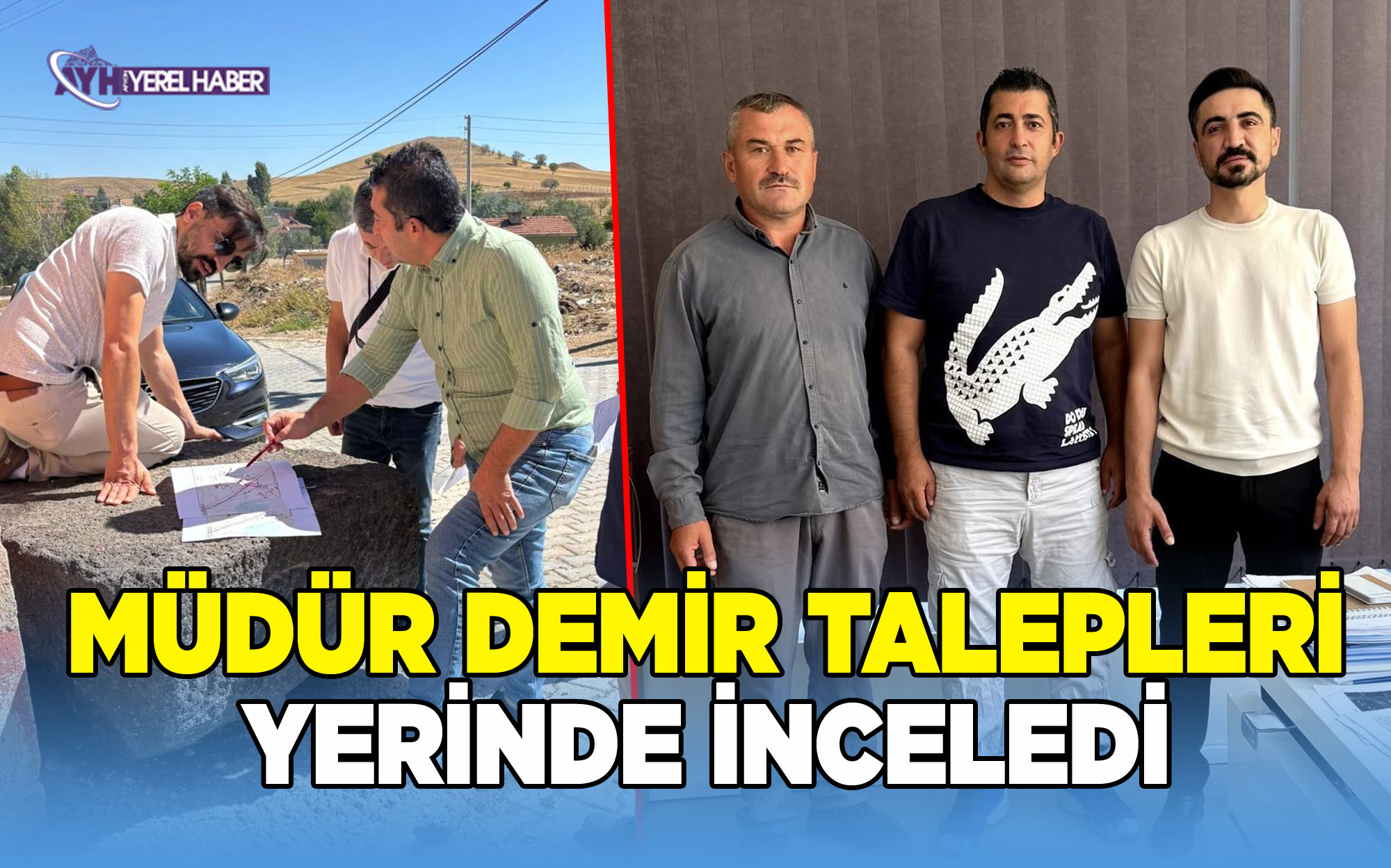 OEDAŞ İl Müdürü Cafer Demir, talepleri yerinde inceledi