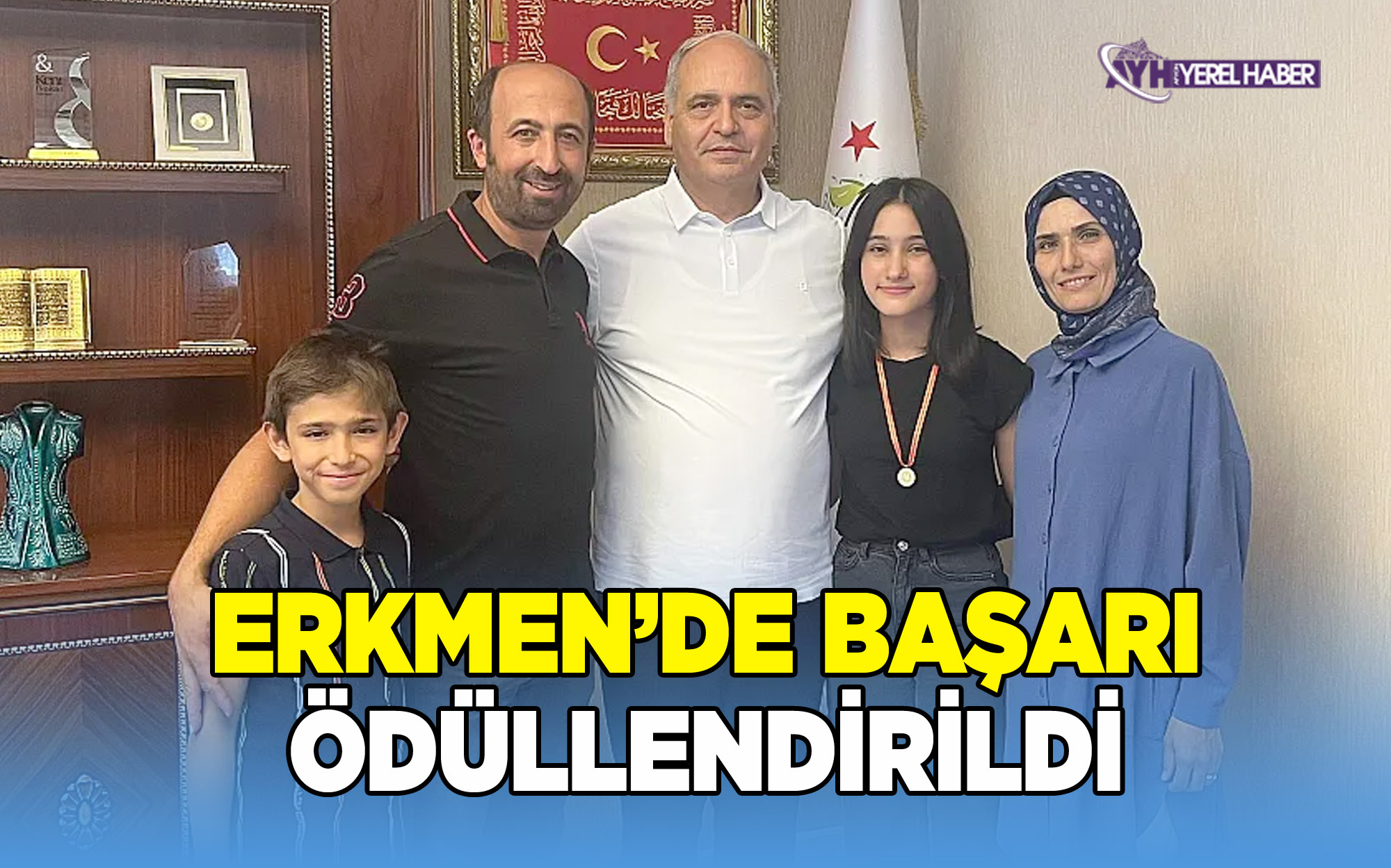 Erkmen’de LGS Başarısına Başkan Şahin’den Hediye