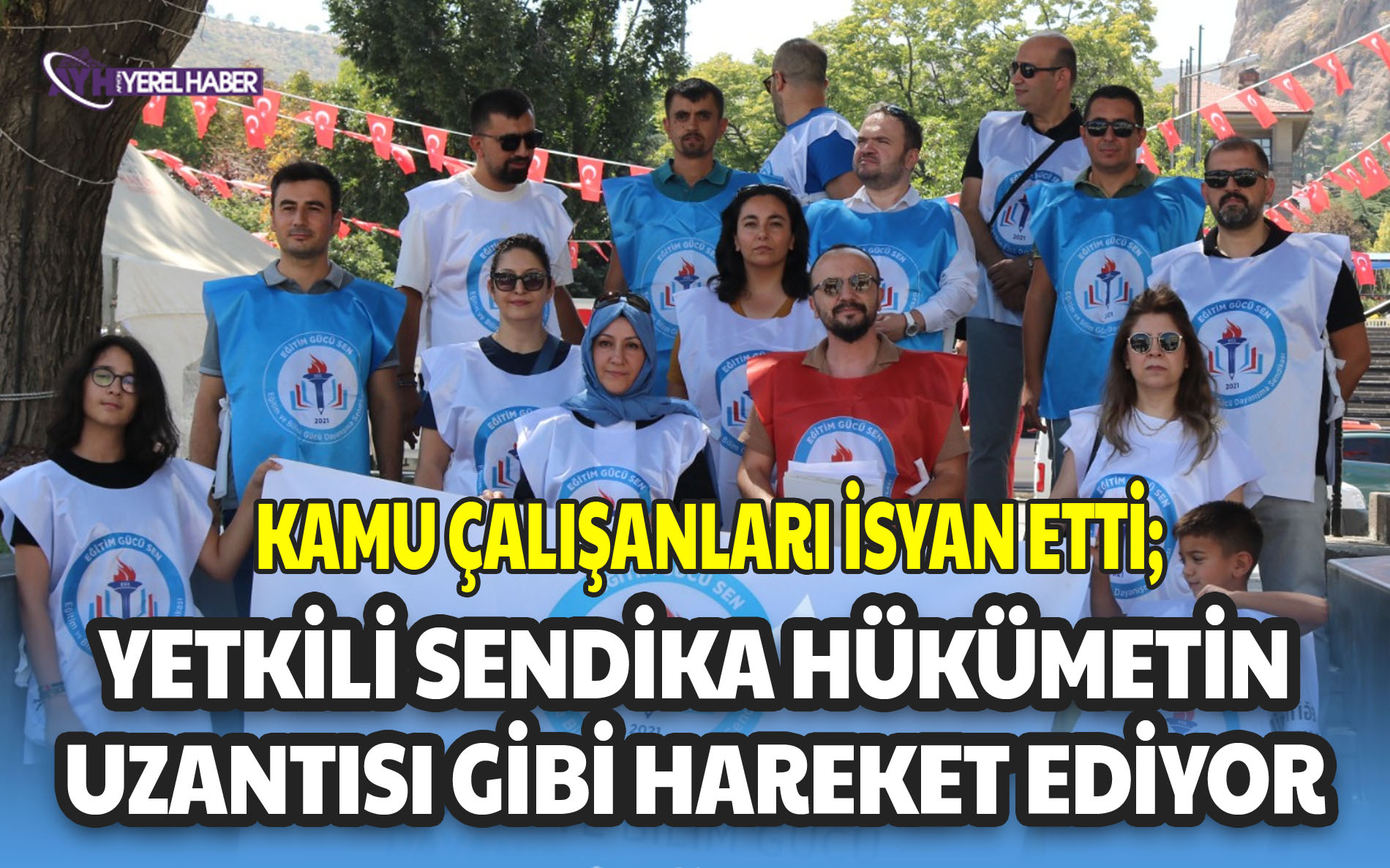 Afyon’da Kamu çalışanları eylem yaptı; Yetkili Sendika Hükümetin Uzantısı Gibi Hareket Ediyor