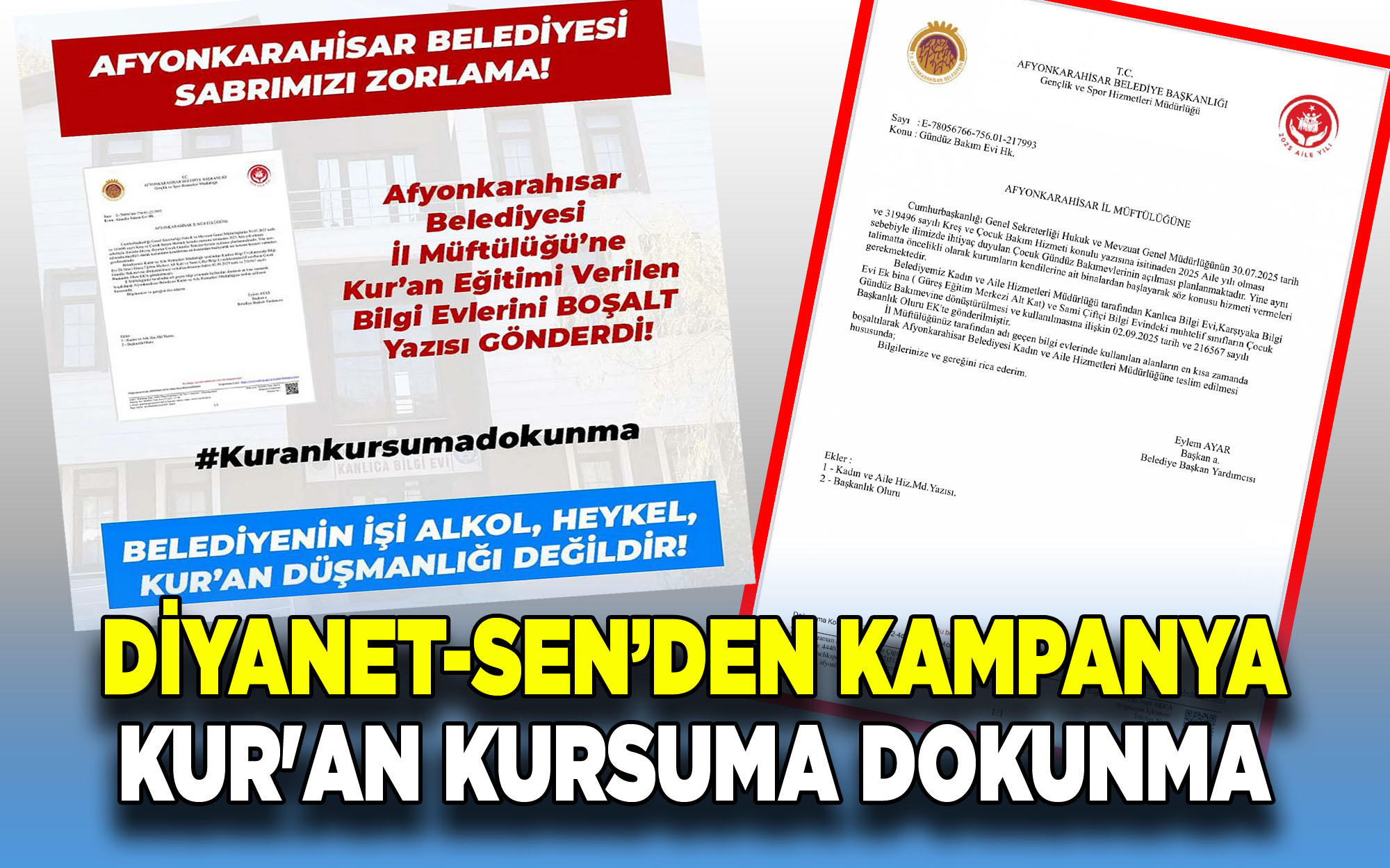 Diyanet-Sen 'Kur'an Kursuma Dokuma' kampanyası başlattı