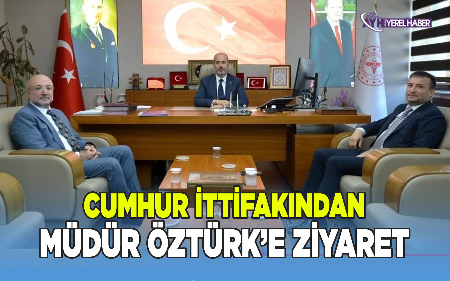 Afyon'da Cumhur İttifakı'ndan Sağlık Müdürü'ne Ziyaret