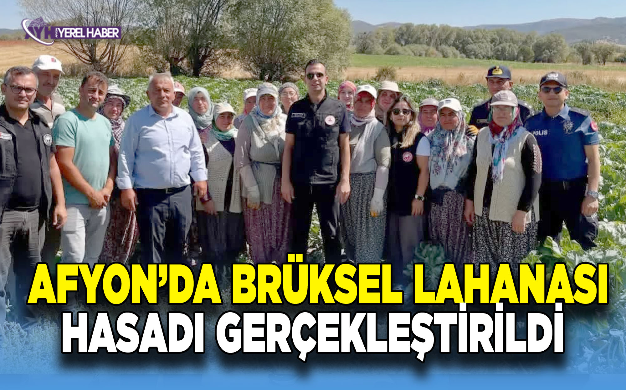 Afyonkarahisar'da Bir İlk: Brüksel Lahanası Hasadı Gerçekleştirildi