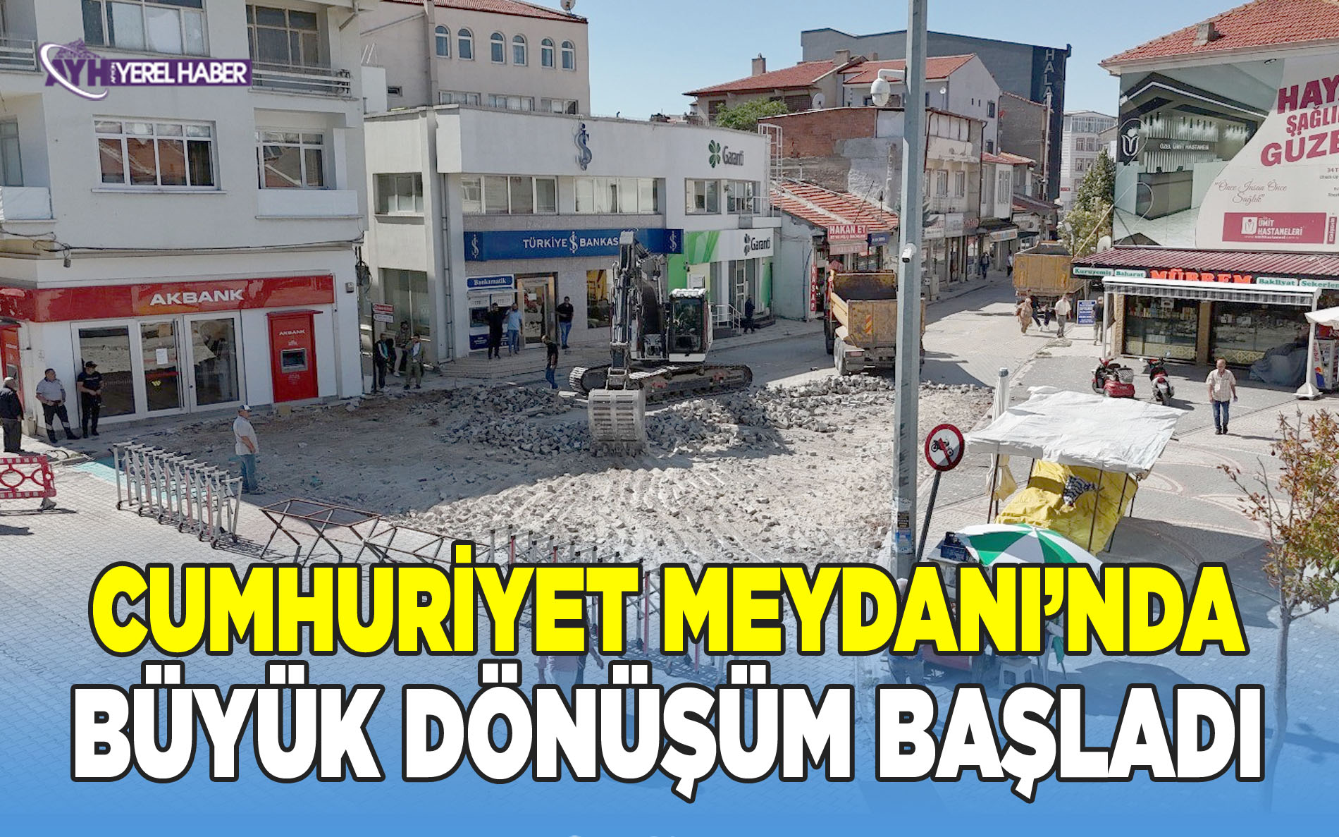 Emirdağ Cumhuriyet Meydanı’nda Büyük Dönüşüm Başladı