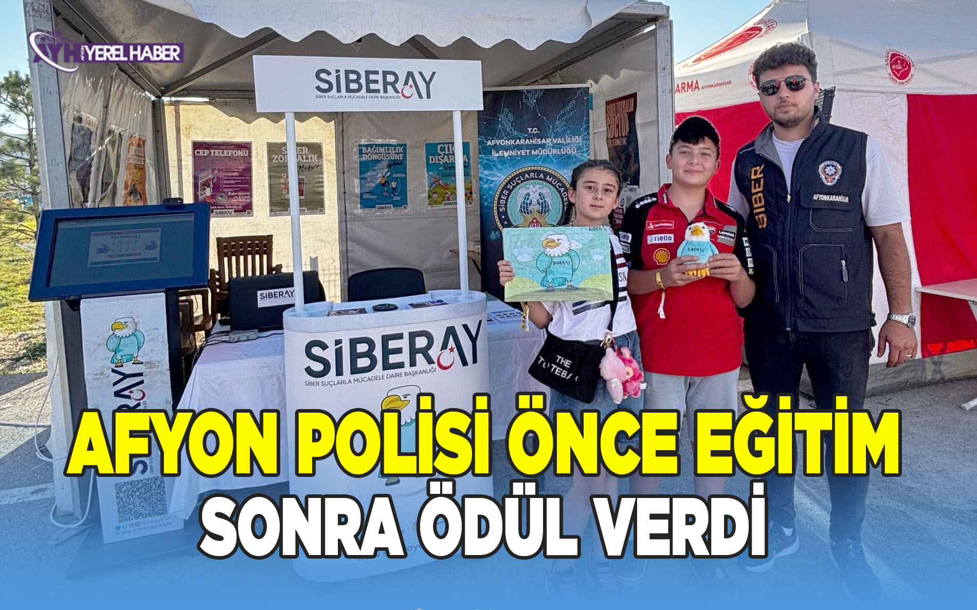 Afyon Polisi önce eğitim, sonra ödül verdi