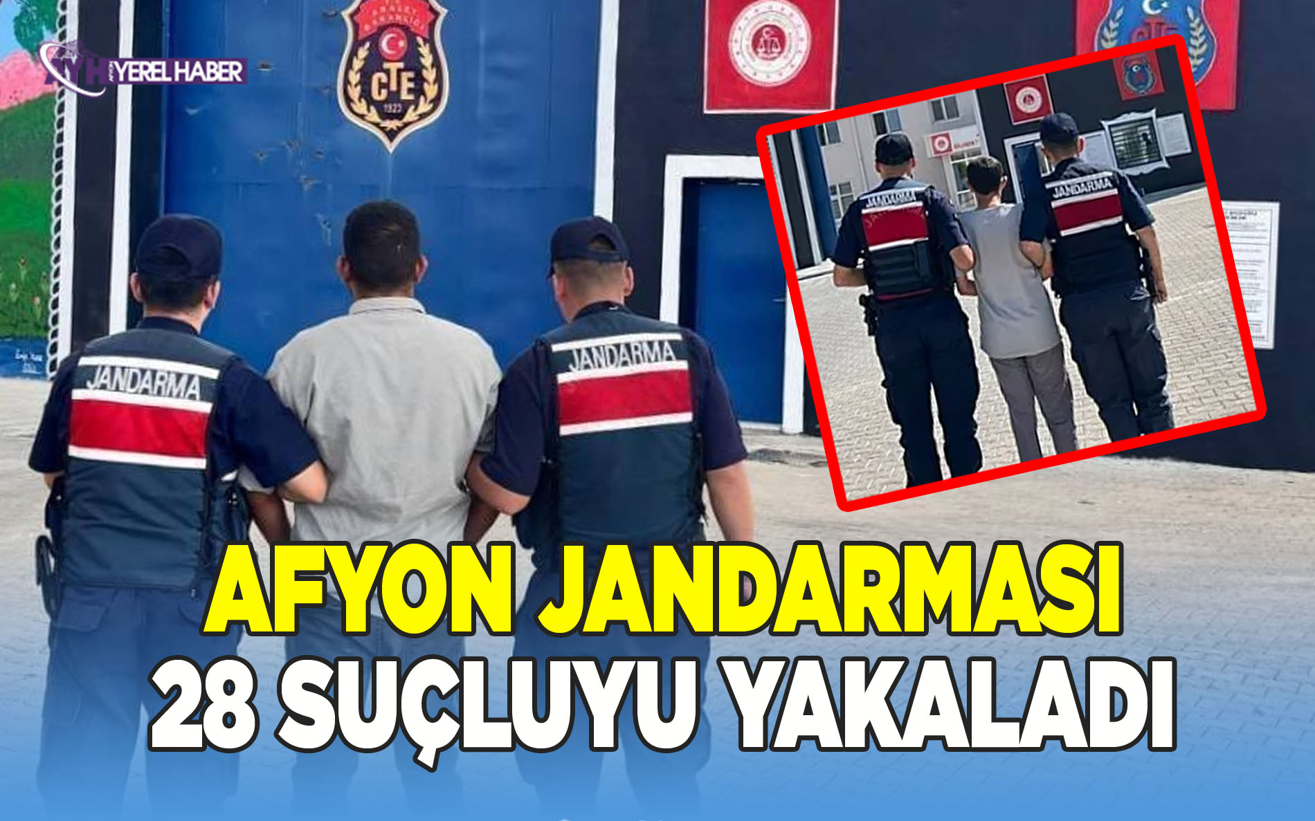Afyon Jandarması 1 haftası 28 suçluyu yakaladı