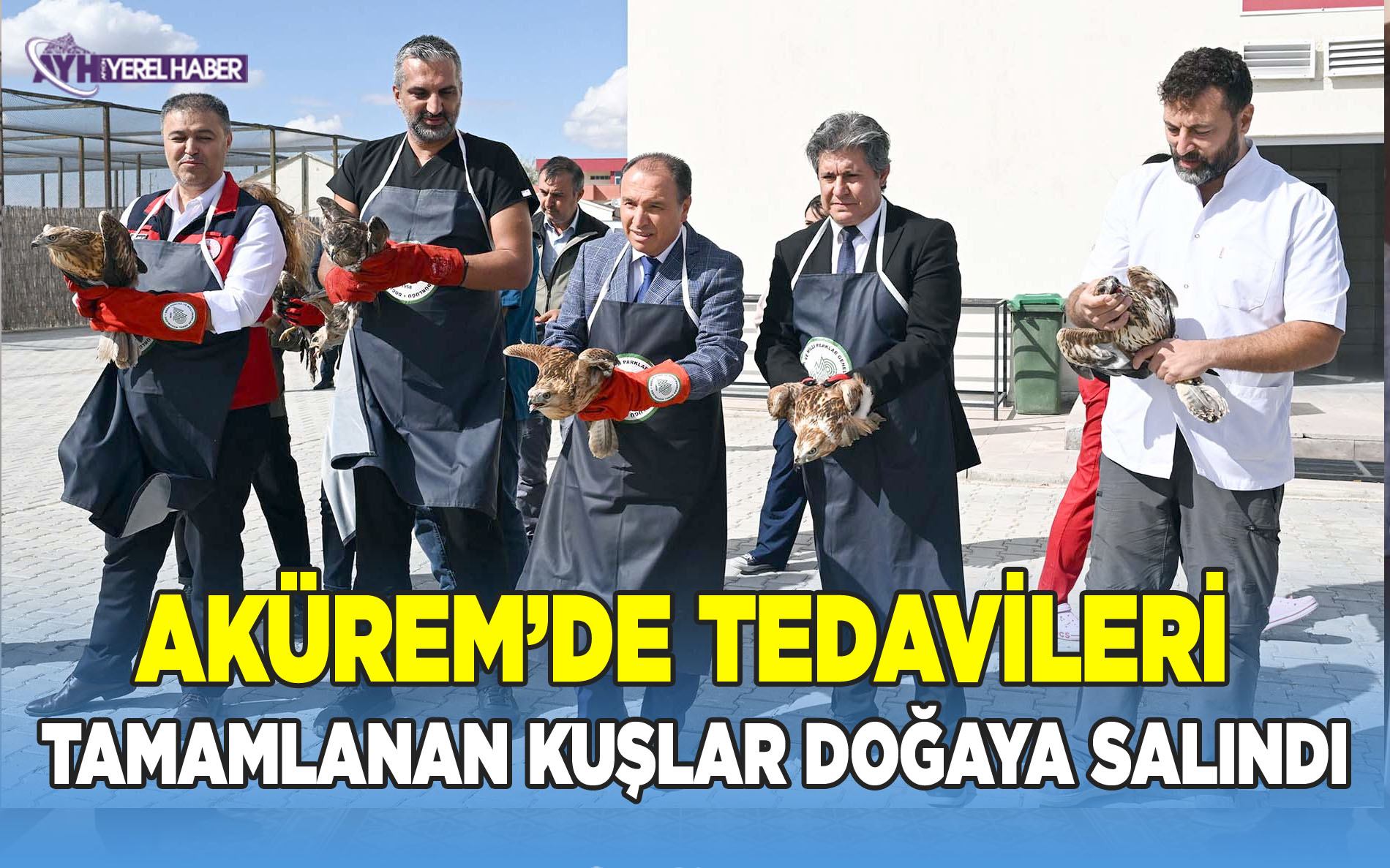 AKÜREM’de Tedavileri Tamamlanan Kuşlar Doğaya Salındı