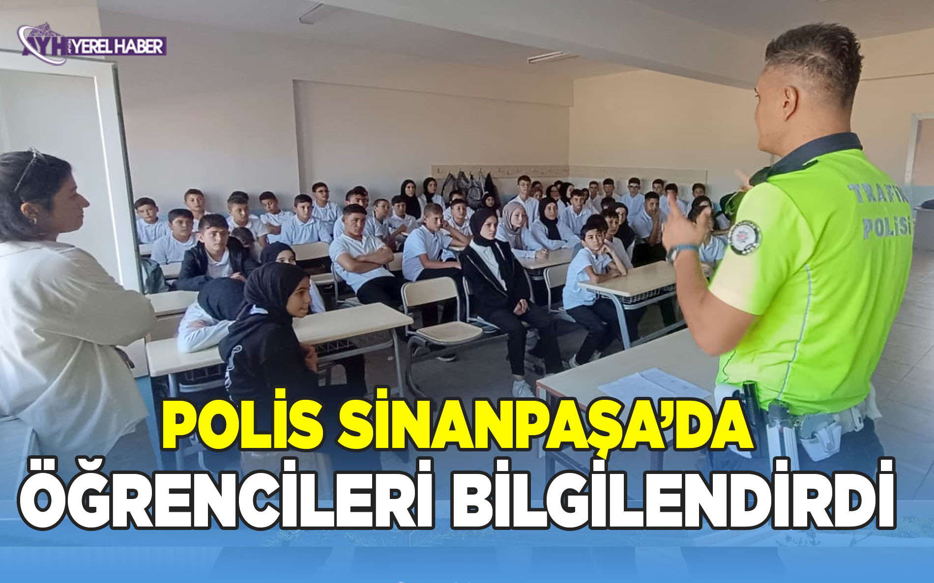 Afyon Polisinden öğrencilere trafik dersi