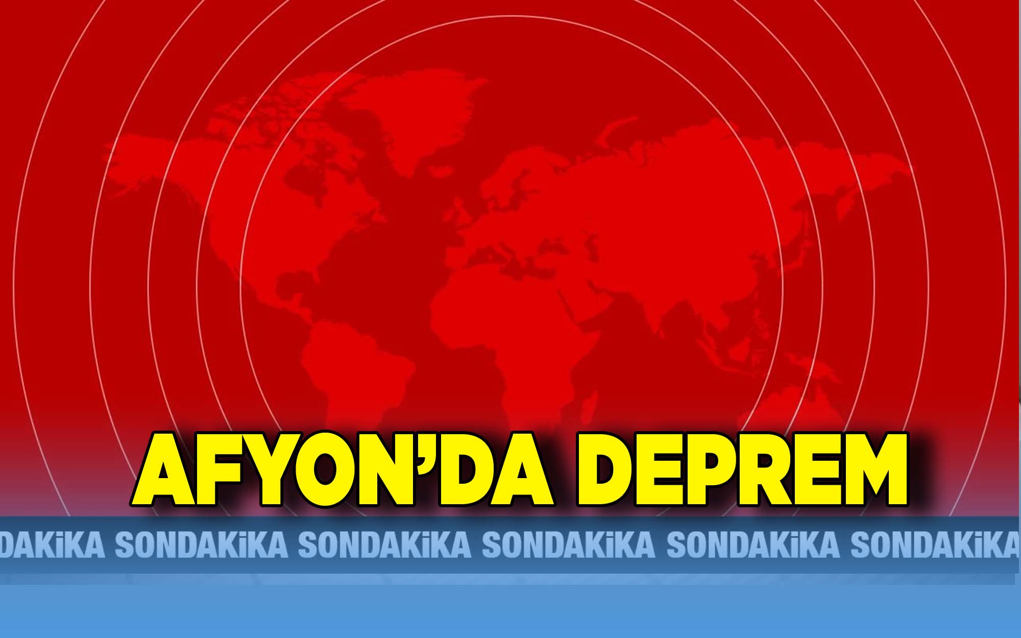 Afyon'da deprem meydana geldi