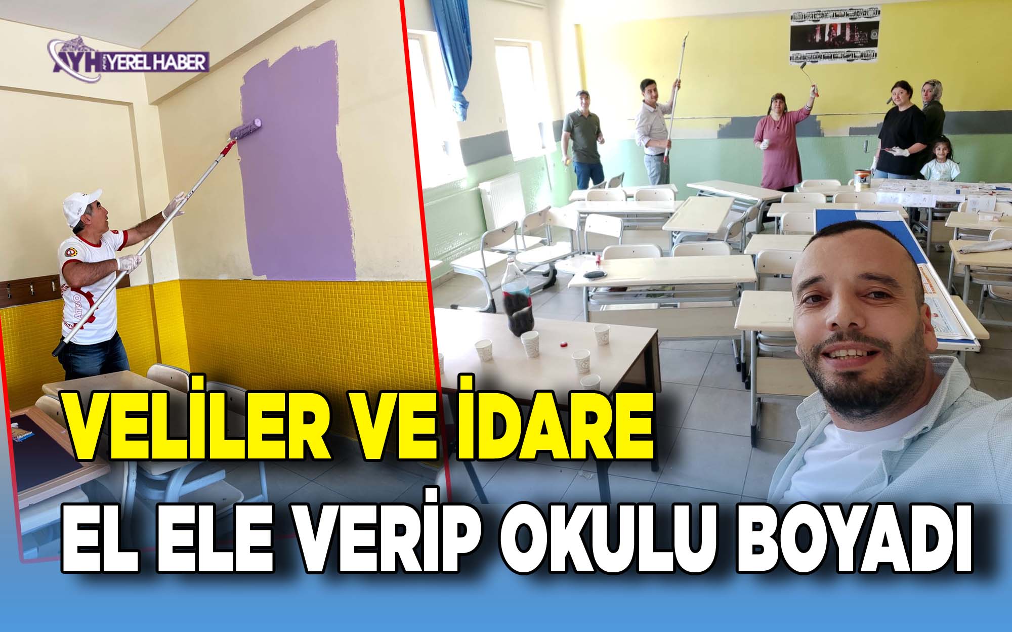 Şehit Murat Saraç İlkokulu işbirliğiyle Güzelleşti!