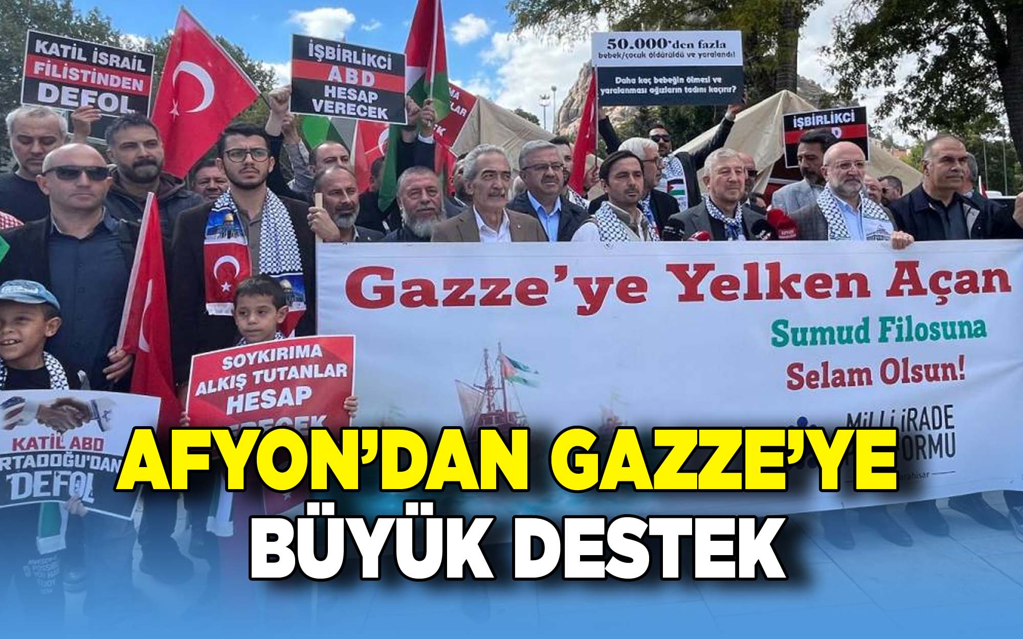 Afyon’dan Gazze’ye Destek