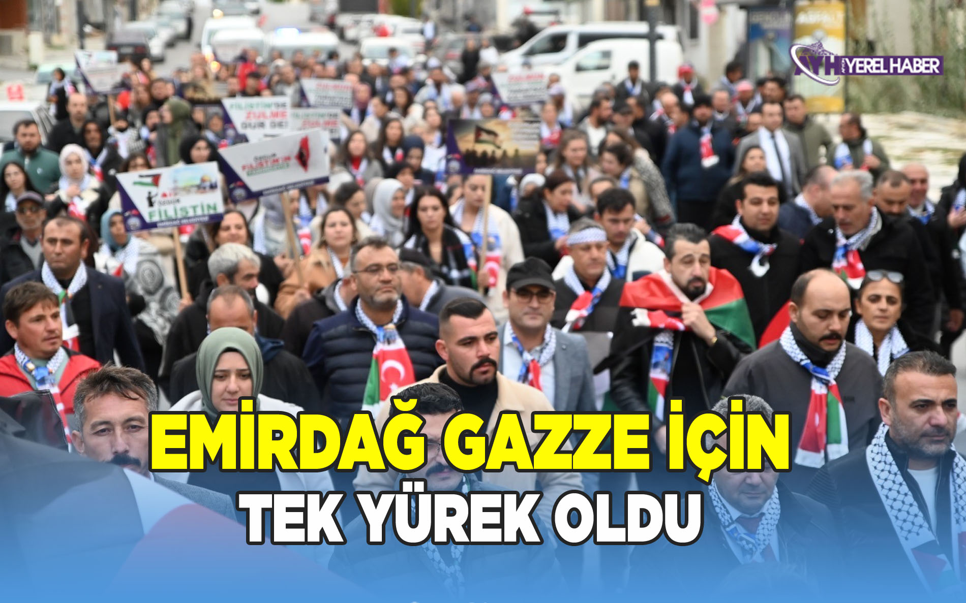 Emirdağ, Gazze İçin Tek Yürek Oldu