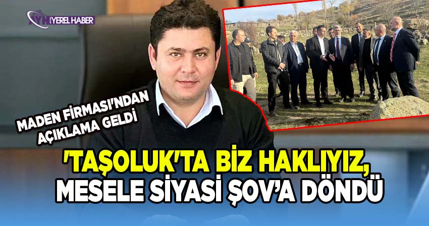 Özkan Kömürcüoğlu; ‘Taşoluk'ta mesele siyasi şova dönüştürüldü'