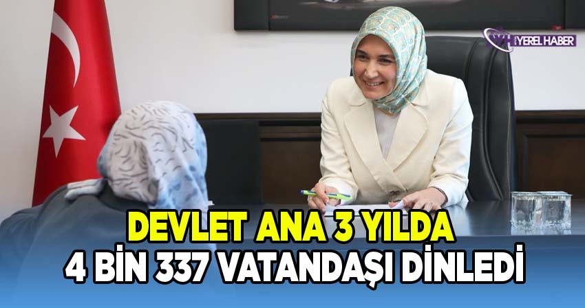 Afyon'un Devlet Ana'sı 3 yılda 4 bin 337  vatandaşı dinledi