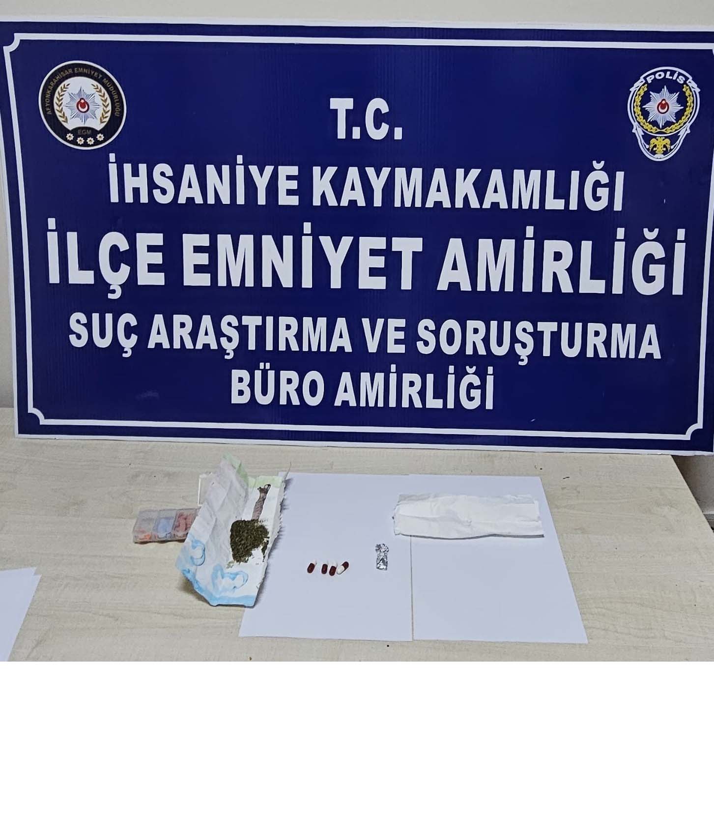 İhsaniye'de Uyuşturucu Operasyonu: 4 Kişiye Adli İşlem