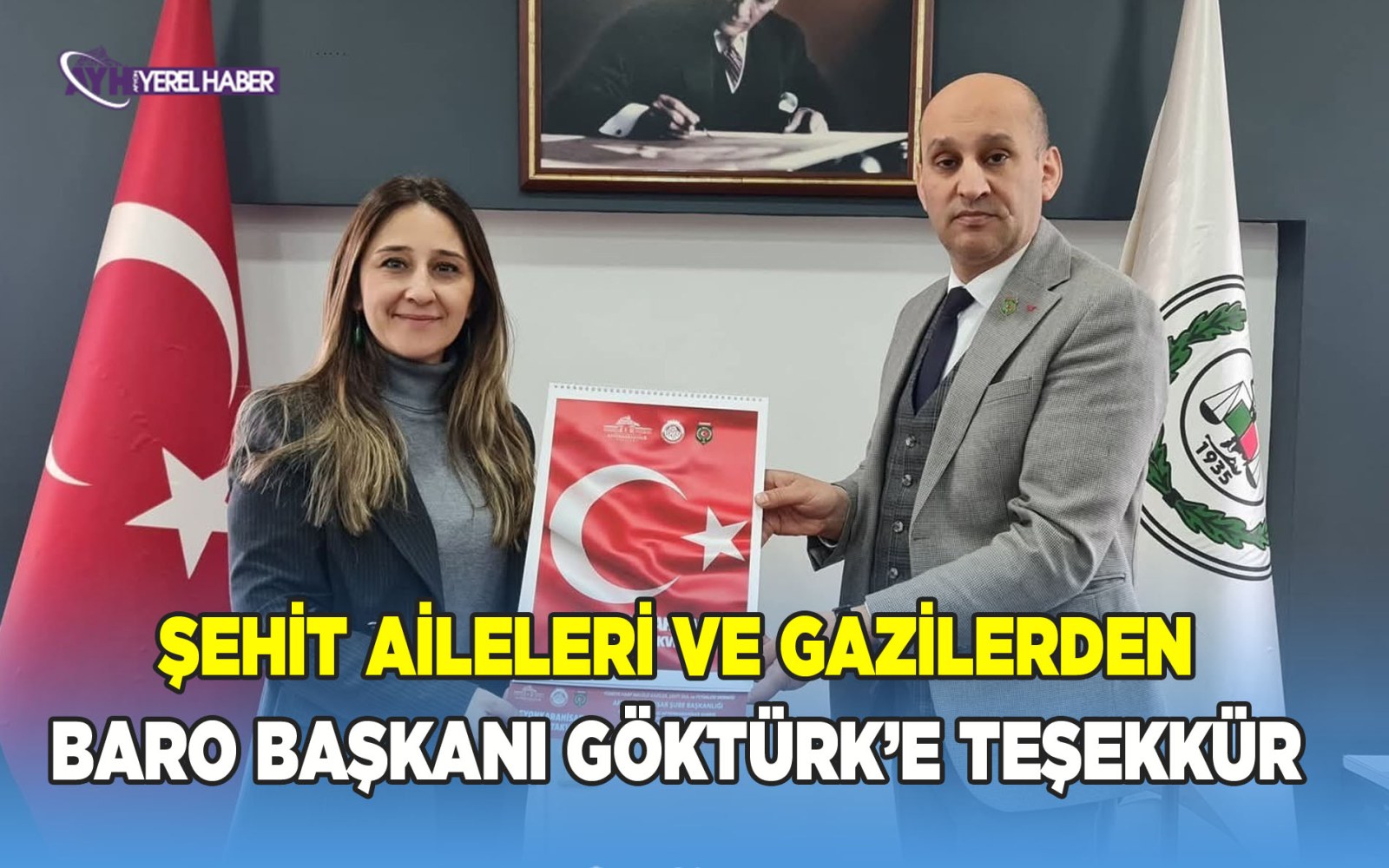 Şehit Ailelerinden Baro Başkanı Göktürk’e teşekkür